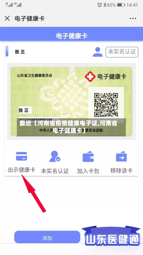 最近【河南省疫情健康电子证,河南省电子健康卡】-第3张图片